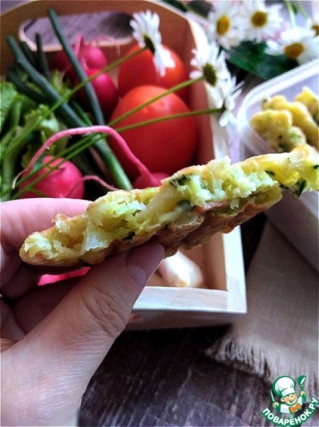 Оладьи-гриль с припёком Оладьи-гриль с припёком