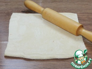 Слойки с начинкой из фарша