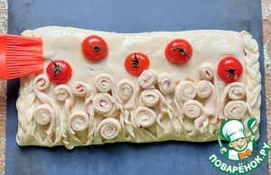 Пирог с ветчиной и творожным сыром Пирог с ветчиной и творожным сыром