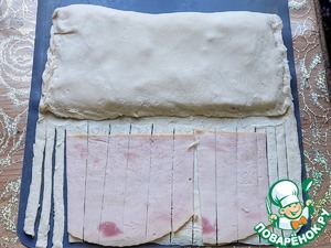 Пирог с ветчиной и творожным сыром Пирог с ветчиной и творожным сыром