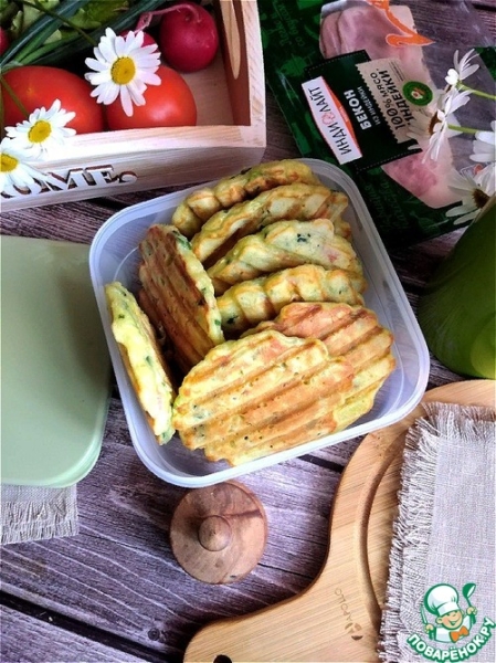 Оладьи-гриль с припёком Оладьи-гриль с припёком