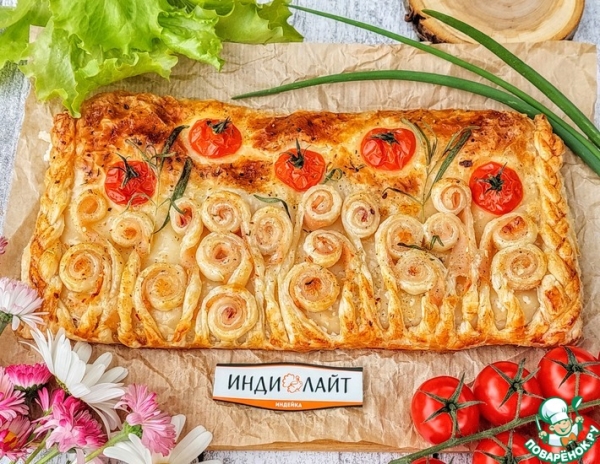 Пирог с ветчиной и творожным сыром Пирог с ветчиной и творожным сыром