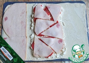 Пирог с ветчиной и творожным сыром Пирог с ветчиной и творожным сыром