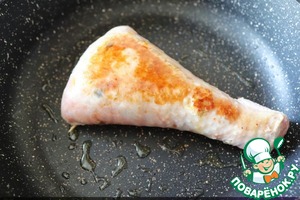 Фаршированная голень индейки с овощами и шампиньонами