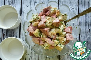 Хлебный пудинг с колбасой "Индилайт" Хлебный пудинг с колбасой "Индилайт"