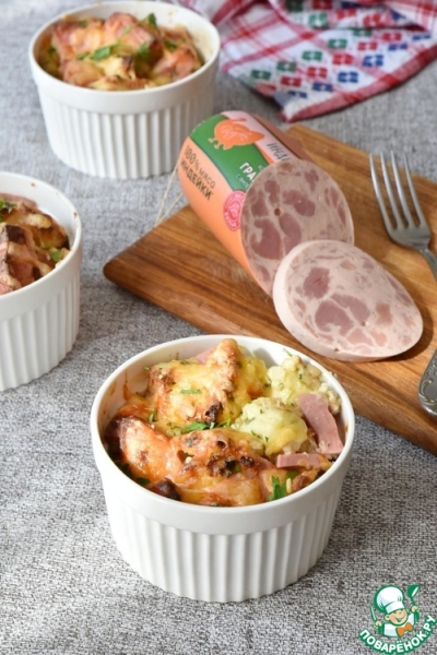 Хлебный пудинг с колбасой "Индилайт" Хлебный пудинг с колбасой "Индилайт"