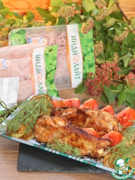 Индейка в соусе &laquo;копчёный техасец&raquo;