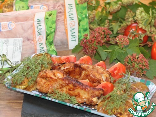 Индейка в соусе &laquo;копчёный техасец&raquo;