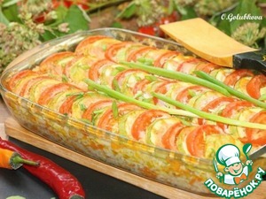 Кабачки, запечённые с фаршем индейки Кабачки, запечённые с фаршем индейки