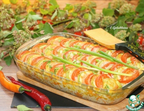 Кабачки, запечённые с фаршем индейки Кабачки, запечённые с фаршем индейки