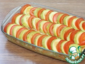 Кабачки, запечённые с фаршем индейки Кабачки, запечённые с фаршем индейки