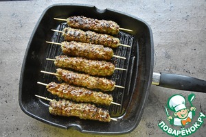 Кебаб с гранатовой глазурью