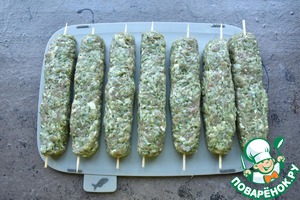 Кебаб с гранатовой глазурью