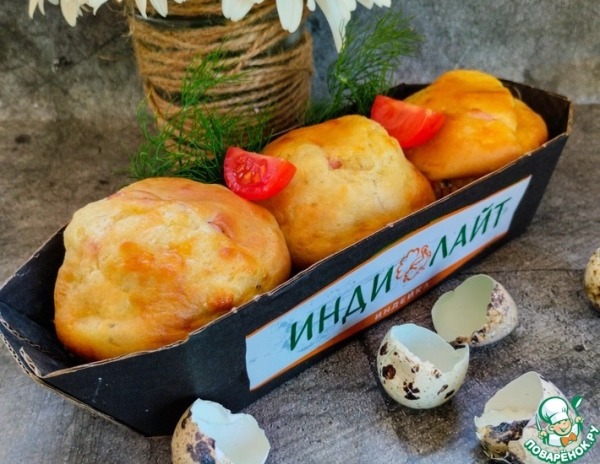 Кексы закусочные с начинкой Кексы закусочные с начинкой