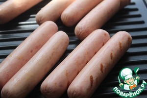 Кисло-сладкие перцы с сосисками