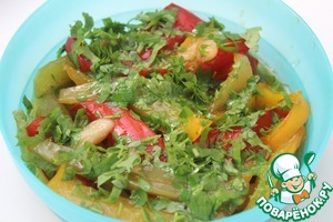 Кисло-сладкие перцы с сосисками