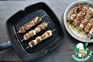 Кокосовые шашлычки из индейки