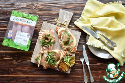 "Кордон блю " из индейки гриль "Кордон блю " из индейки гриль