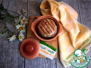 Котлеты из индейки к запечённым овощам