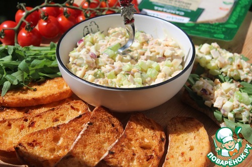 Легкий, сочный салат с ветчиной Легкий, сочный салат с ветчиной