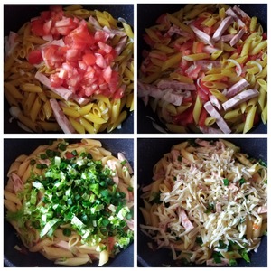 Макароны с колбасой Макароны с колбасой