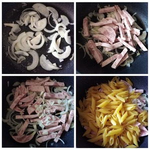 Макароны с колбасой Макароны с колбасой