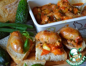 Мини-купаты с томатами и чесноком