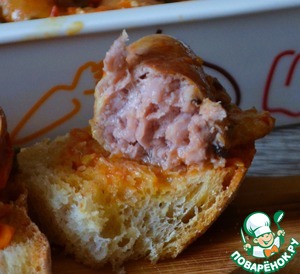 Мини-купаты с томатами и чесноком