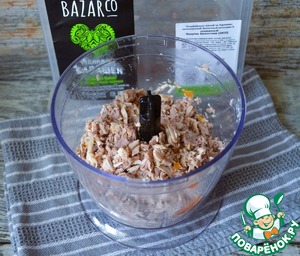 Мясной микс-рийет с жареными овощами Мясной микс-рийет с жареными овощами