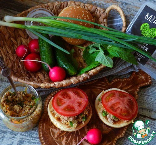 Мясной микс-рийет с жареными овощами Мясной микс-рийет с жареными овощами