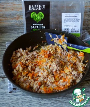 Мясной микс-рийет с жареными овощами Мясной микс-рийет с жареными овощами