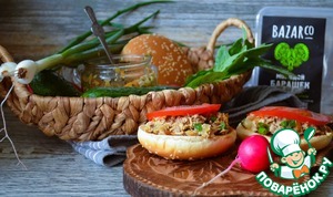 Мясной микс-рийет с жареными овощами Мясной микс-рийет с жареными овощами