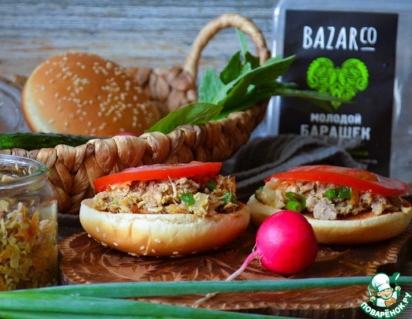 Мясной микс-рийет с жареными овощами Мясной микс-рийет с жареными овощами