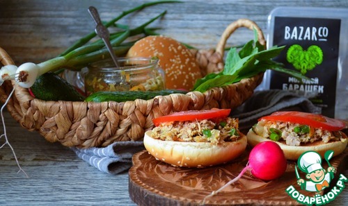 Мясной микс-рийет с жареными овощами Мясной микс-рийет с жареными овощами