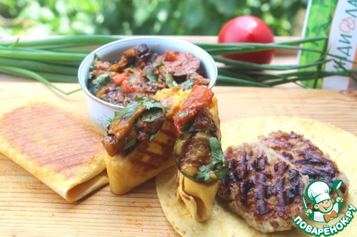 Овощи-гриль в остром соусе