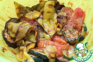 Овощи-гриль в остром соусе