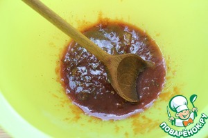 Овощи-гриль в остром соусе