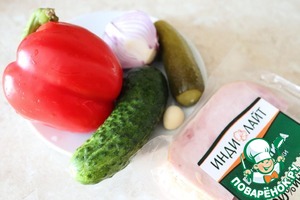 Овощной салат с бужениной