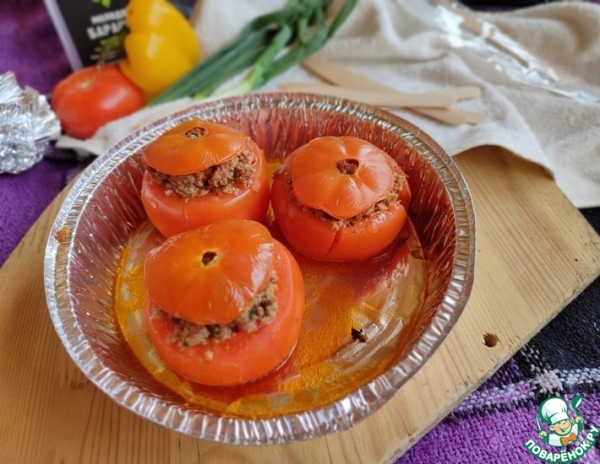 Помидоры, фаршированные бараниной Помидоры, фаршированные бараниной