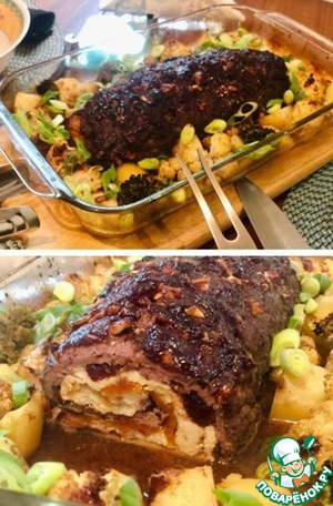 Рулет из мяса кенгуру и индейки Рулет из мяса кенгуру и индейки