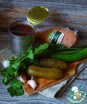 Салат из фасоли и копчёной индейки Салат из фасоли и копчёной индейки