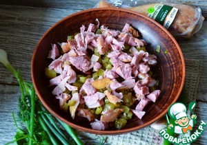 Салат из фасоли и копчёной индейки Салат из фасоли и копчёной индейки