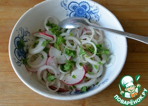 Салат из маринованного лука к шашлыку