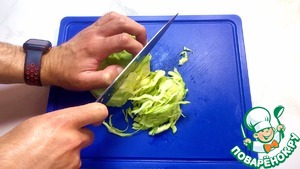 Салат из молодой капусты с редиской, огурцами и помидорами