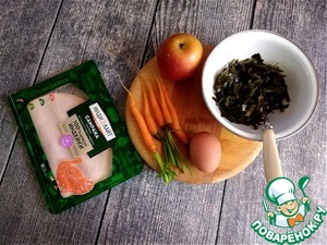 Салат из морской капусты с ветчиной Салат из морской капусты с ветчиной