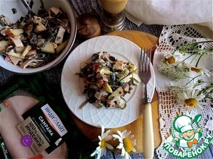 Салат из морской капусты с ветчиной Салат из морской капусты с ветчиной