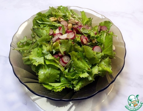 Салат из редиски с арахисом