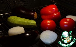 Салат-мангал с люля-кебаб из баранины