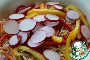 Салат "Овощной переполох" с индейкой Салат "Овощной переполох" с индейкой