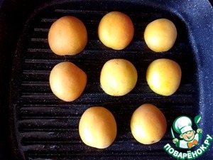 Салат с ветчиной и абрикосами-гриль Салат с ветчиной и абрикосами-гриль